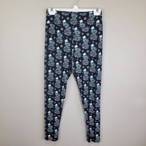 Walking In A Winter Wonderland Polyester Spandex Ankle Leggings One Size Fits...